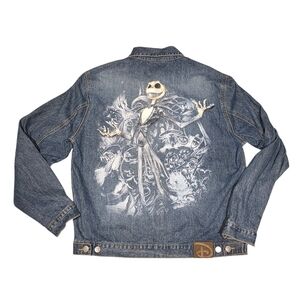 Mens Disney Nightmare Before Christmas Denim Jacket Size Large